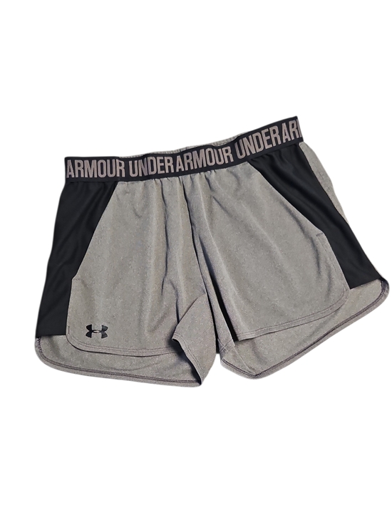 Under Armour Pants - Under Armour Gray and Black Women's Athletic Shorts w/ Pockets Medium